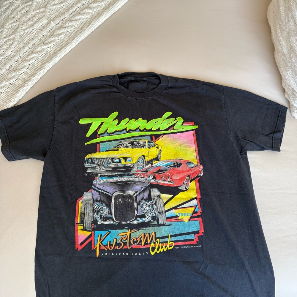 Brandy Melville Black Thunder Tee - Picture 2 of 4